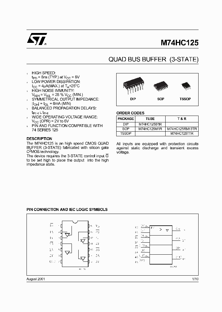 M74HC125_284491.PDF Datasheet