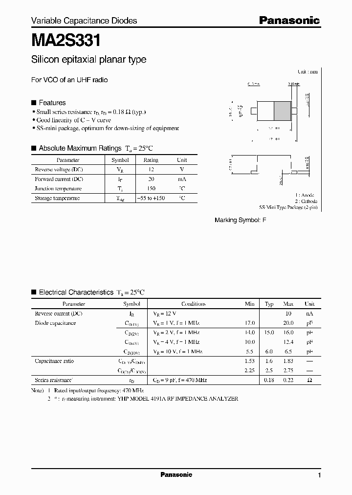 MA2S331_289883.PDF Datasheet