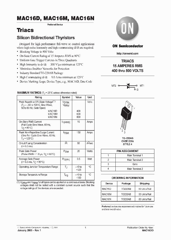 MAC16D_283777.PDF Datasheet