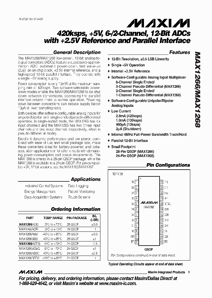 MAX1266BCEI_292835.PDF Datasheet