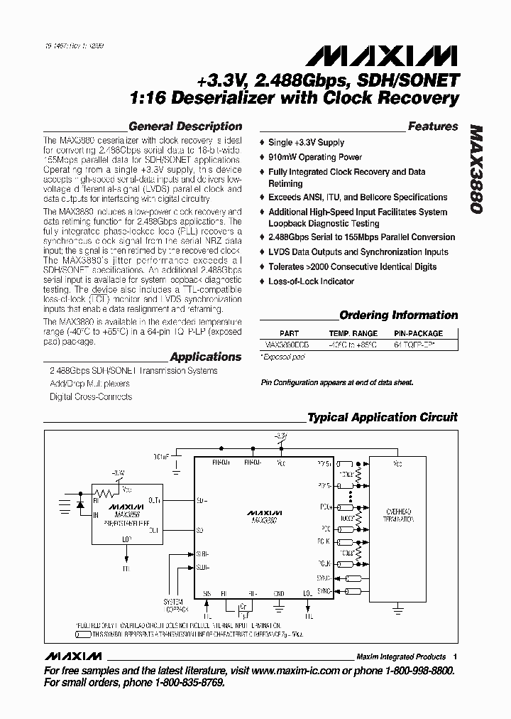 MAX3880_289672.PDF Datasheet