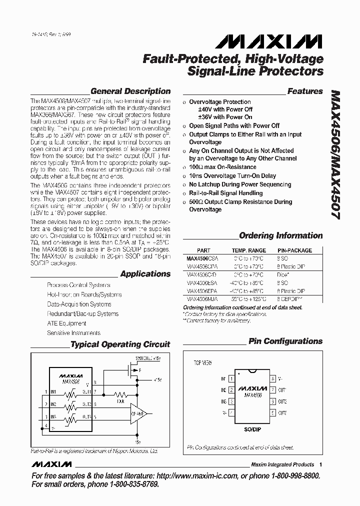 MAX4506_287382.PDF Datasheet