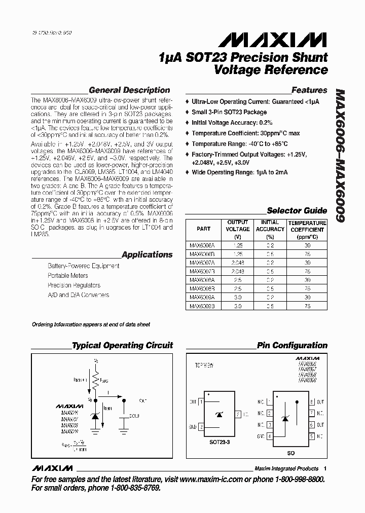 MAX6006_47548.PDF Datasheet