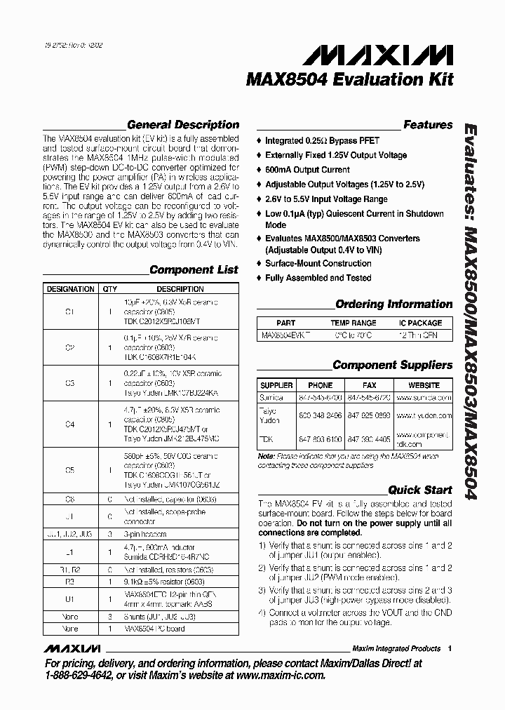 MAX8504EVKIT_275162.PDF Datasheet