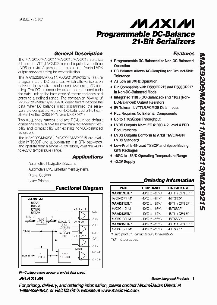 MAX9211_191690.PDF Datasheet
