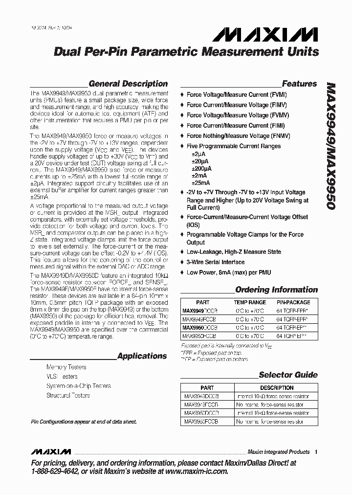 MAX9950_285312.PDF Datasheet