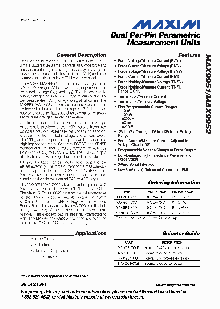 MAX9952_282761.PDF Datasheet