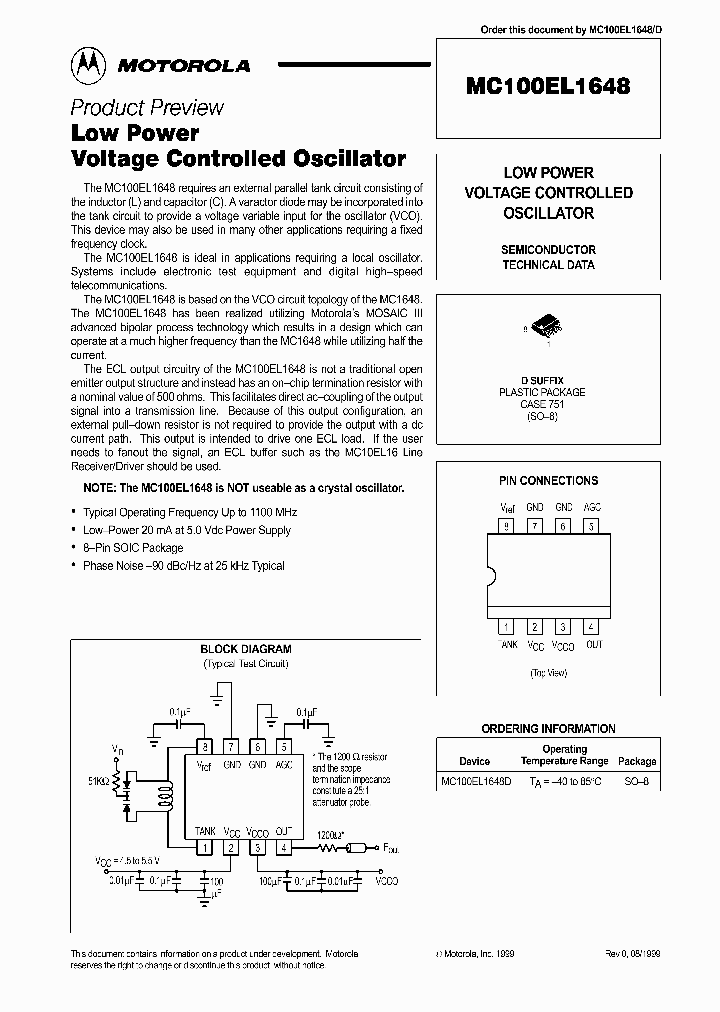 MC100EL1648D_292426.PDF Datasheet