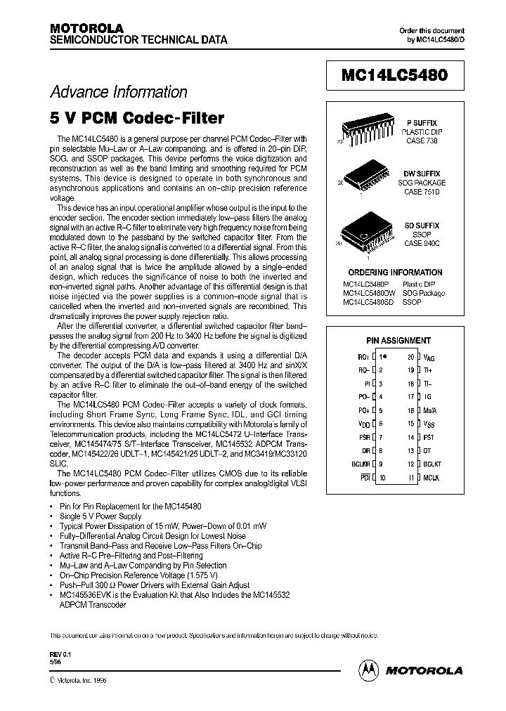 MC14LC5480_274487.PDF Datasheet