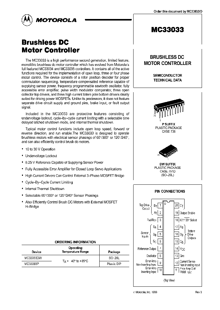 MC33033_156703.PDF Datasheet