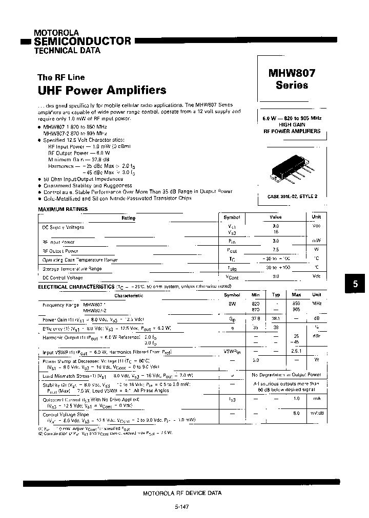 MHW807-1_275459.PDF Datasheet