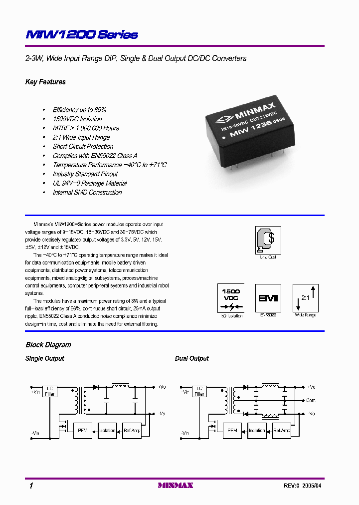 MIW1200_304528.PDF Datasheet