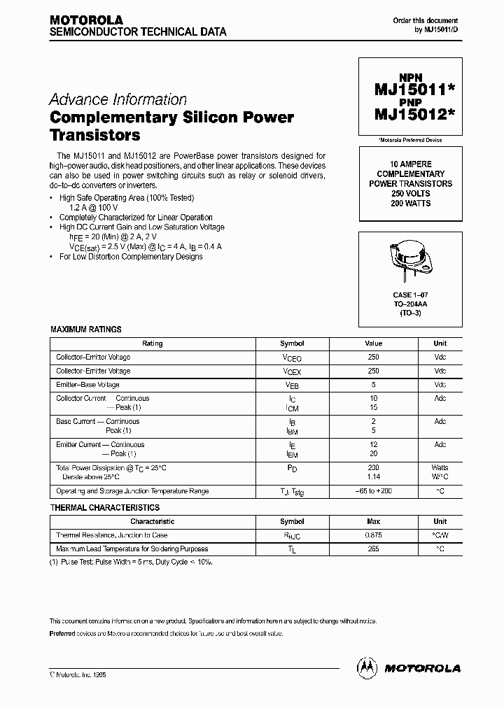 MJ15012_243015.PDF Datasheet