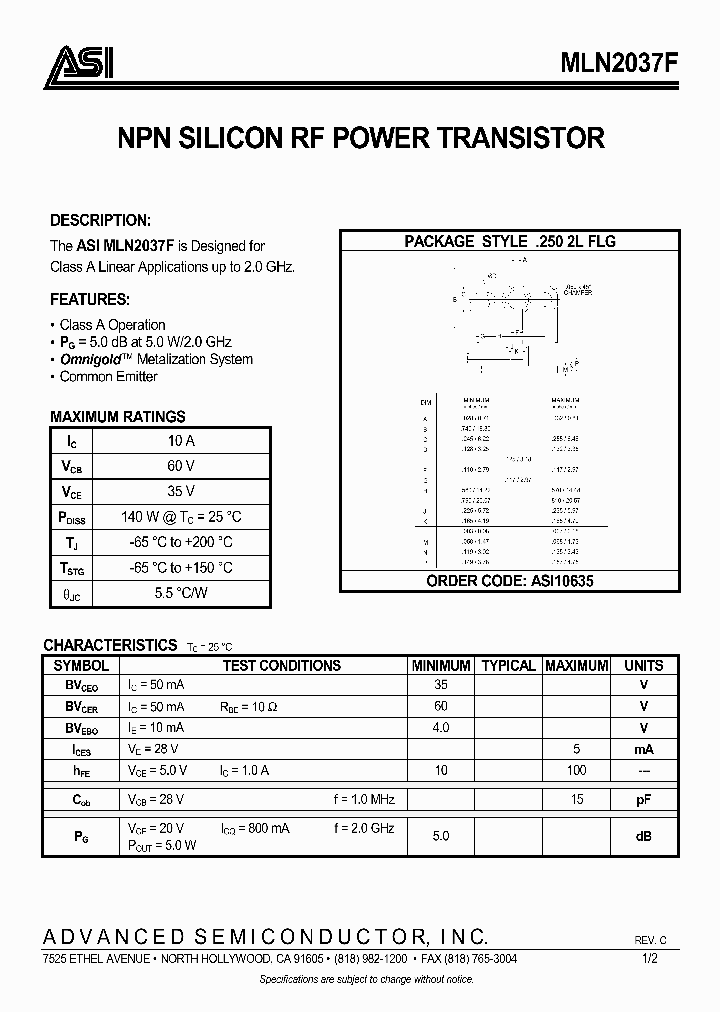 MLN2037F_296343.PDF Datasheet