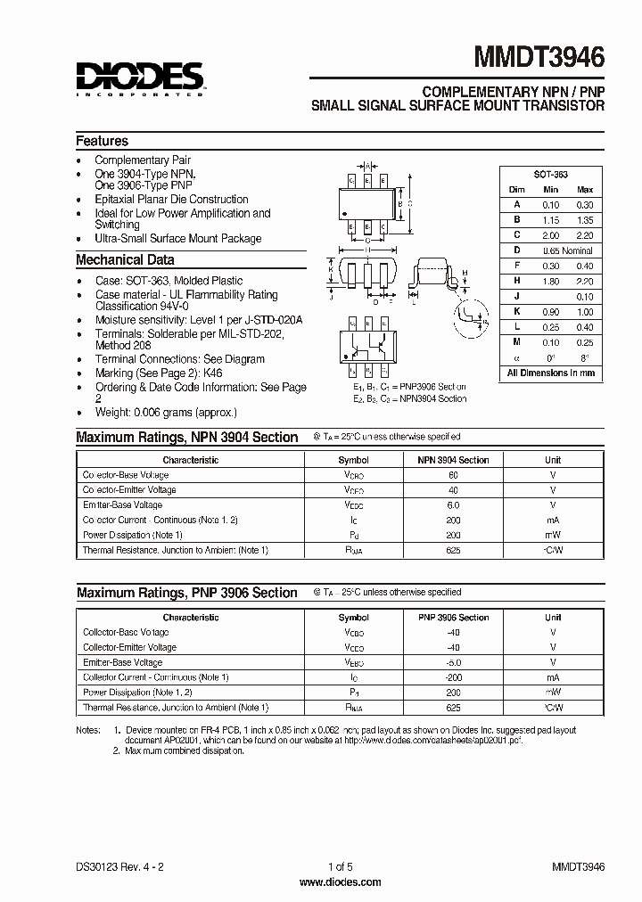 MMDT3946_266929.PDF Datasheet