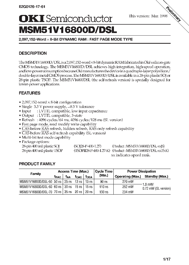 MSM51V16800DSL_282423.PDF Datasheet