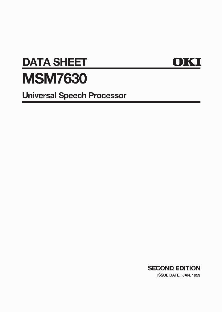 MSM7630_285251.PDF Datasheet