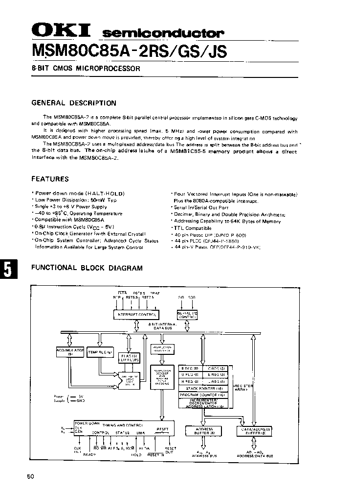 MSM80C85ARS_281281.PDF Datasheet