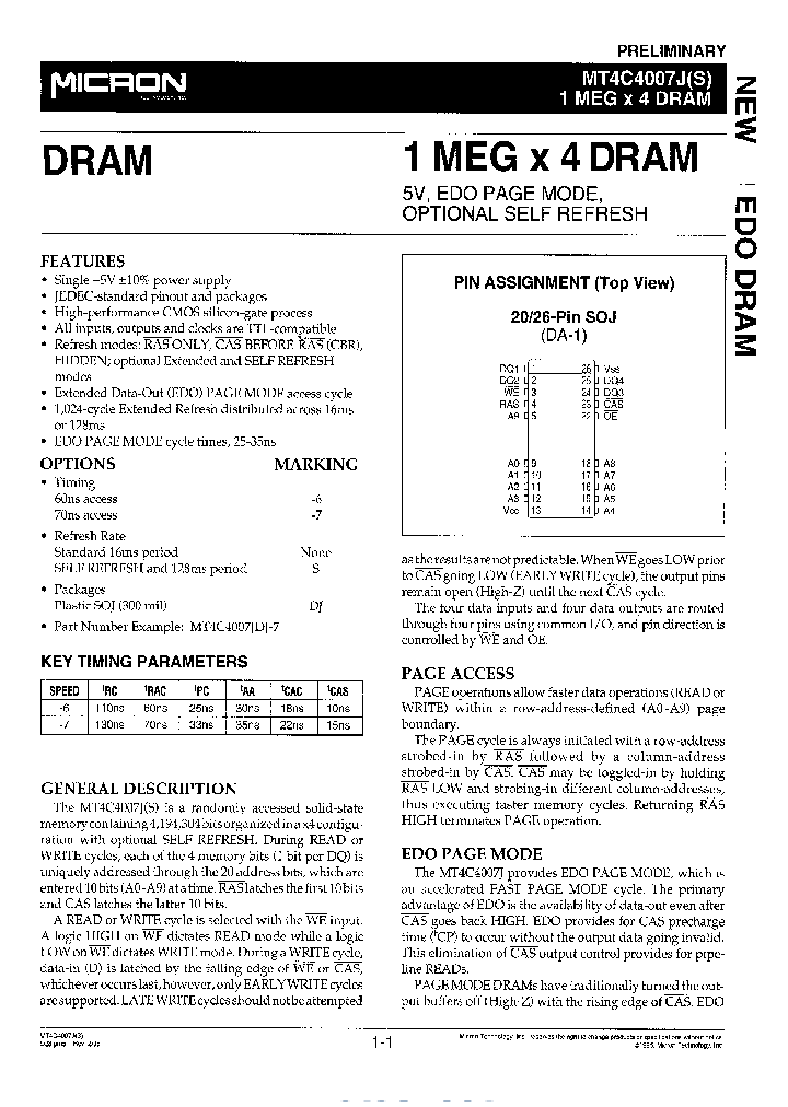 MT4C4007J_280933.PDF Datasheet