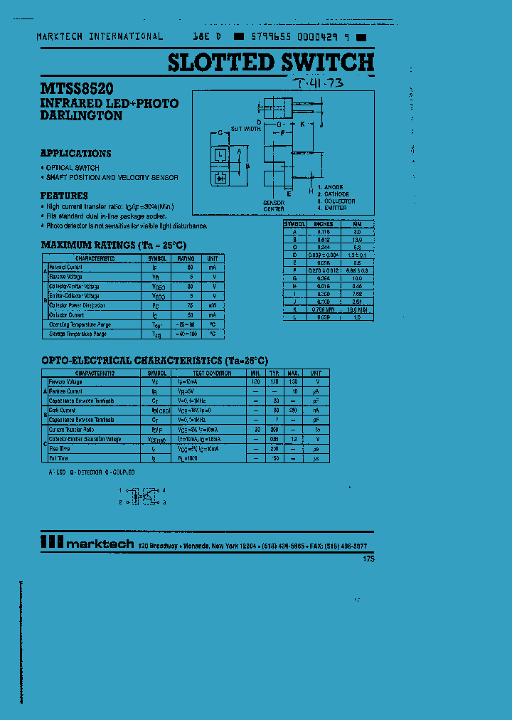 MTSS8520_304586.PDF Datasheet