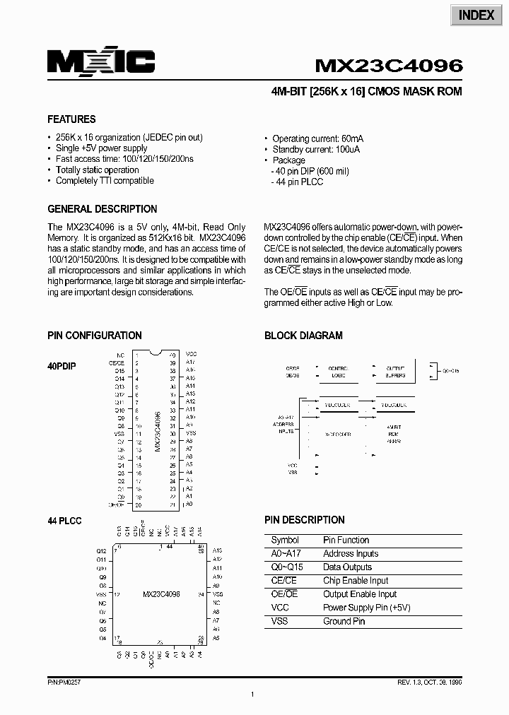 MX23C4096_279818.PDF Datasheet