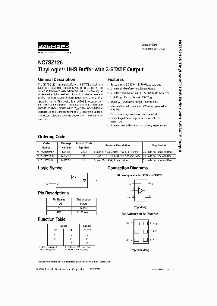 NC7SZ126_275556.PDF Datasheet