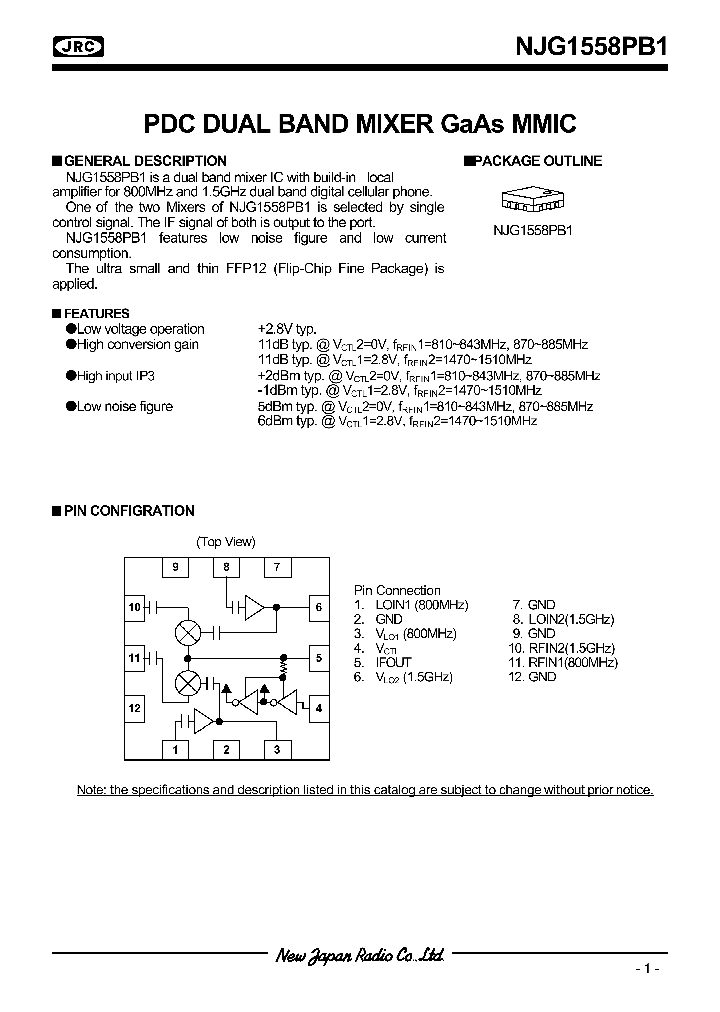 NJG1558PB1_261222.PDF Datasheet