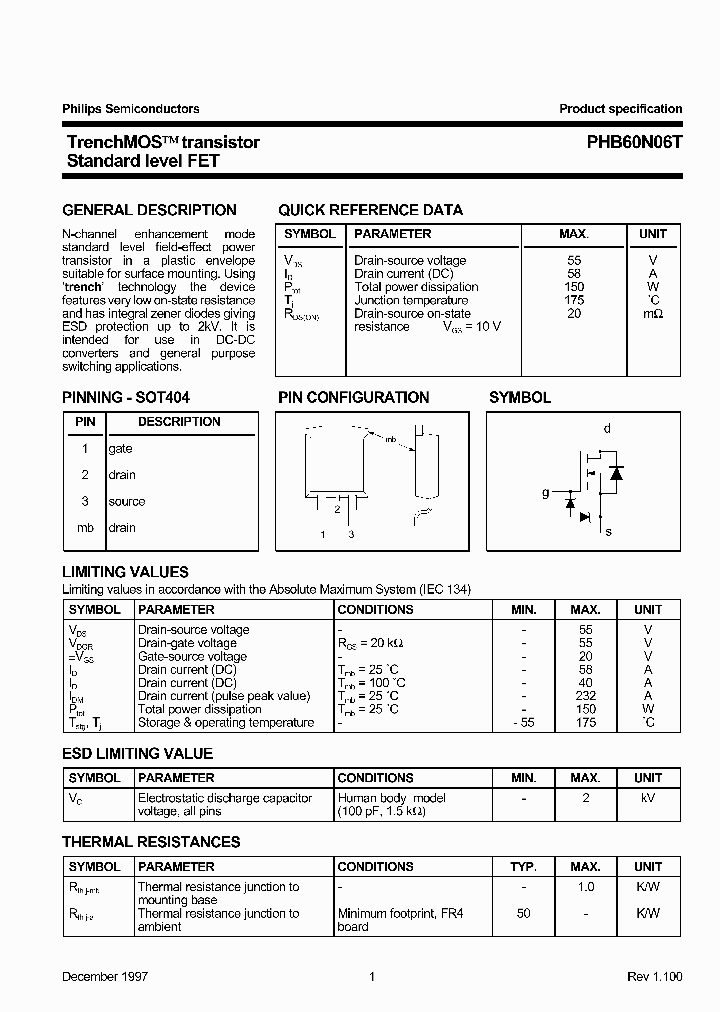 PHB60N06T_300204.PDF Datasheet