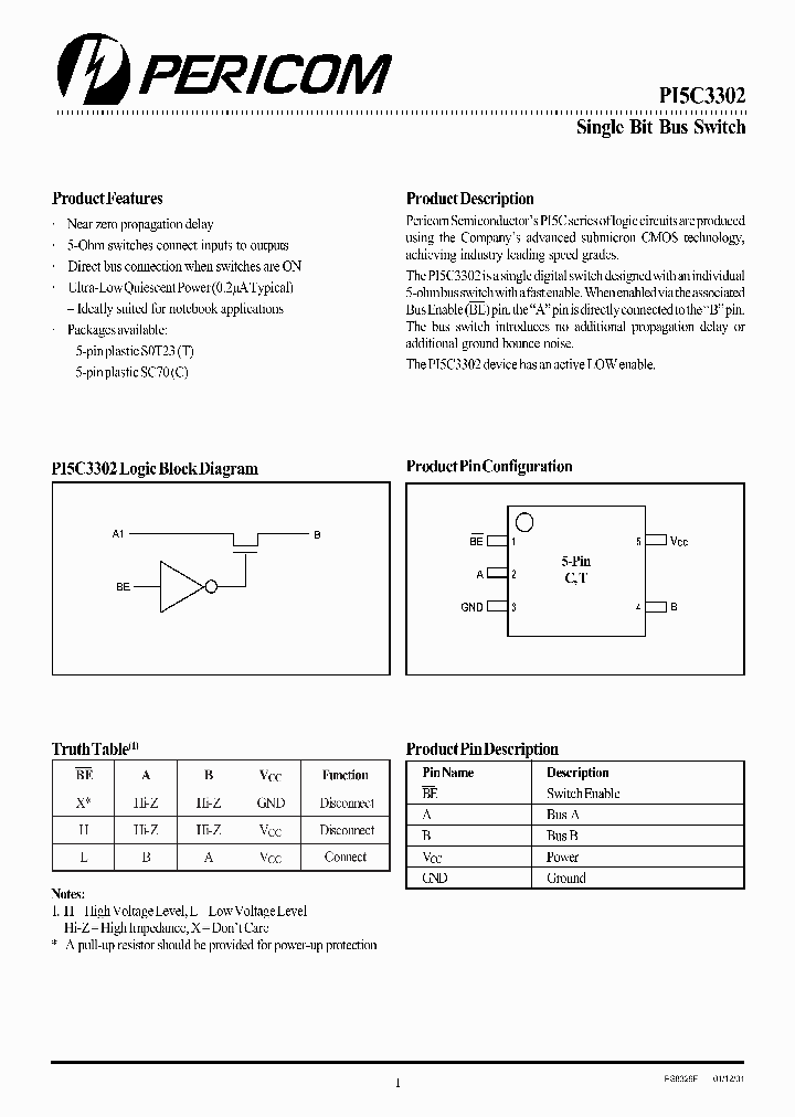 PI5C3302_296082.PDF Datasheet