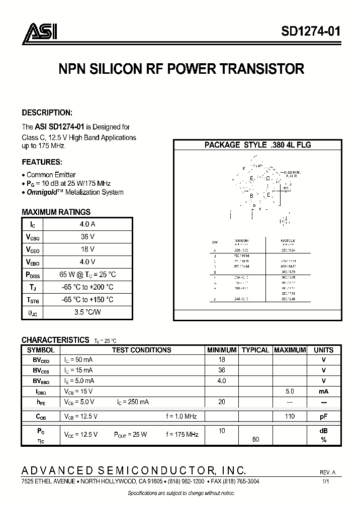 SD1274-01_289107.PDF Datasheet