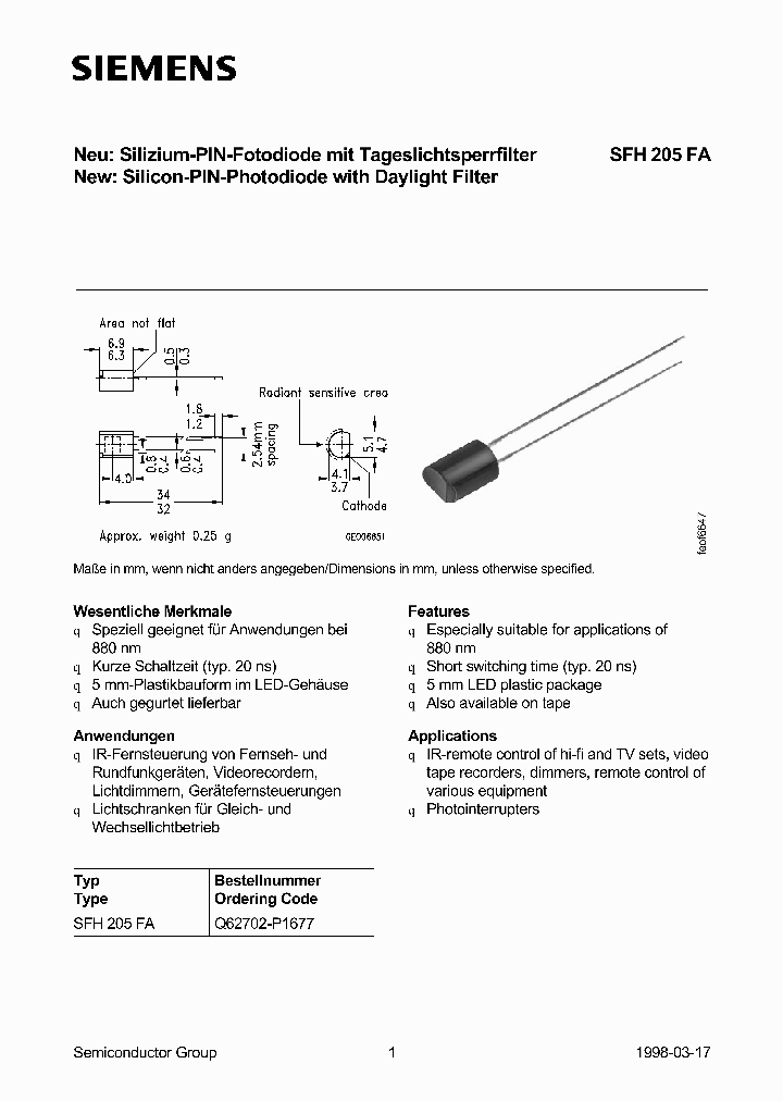 SFH205FA_305441.PDF Datasheet