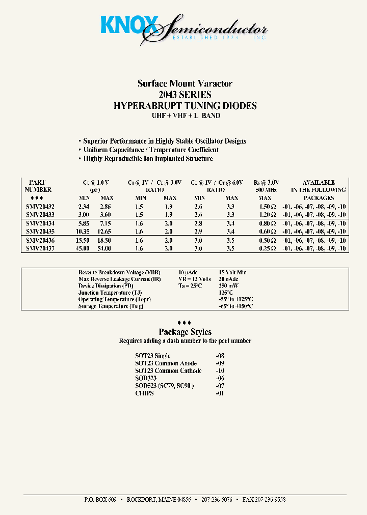 SMV20432_275784.PDF Datasheet