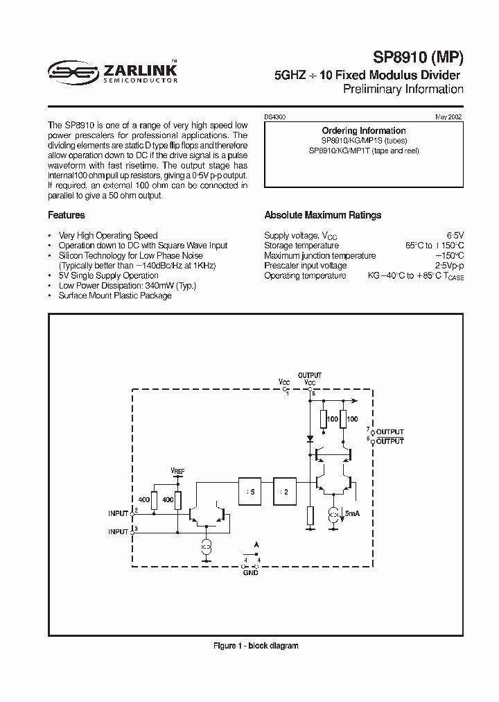 SP8910MP_289408.PDF Datasheet