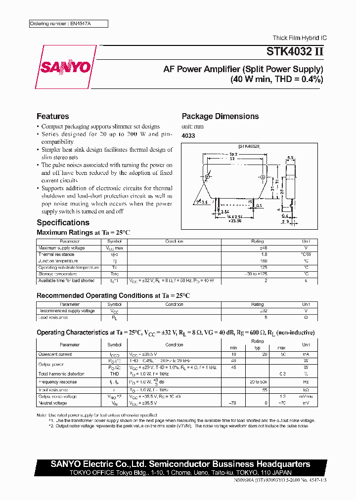 STK4032II_265204.PDF Datasheet