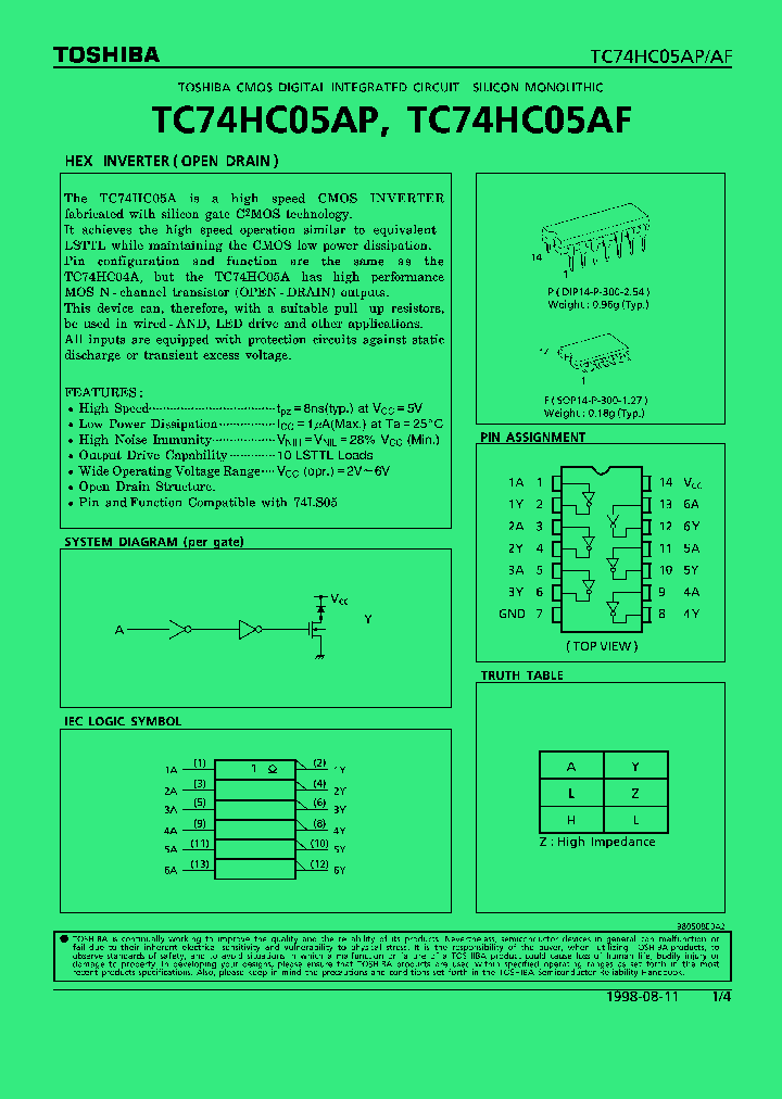 TC74HC05AF_285601.PDF Datasheet