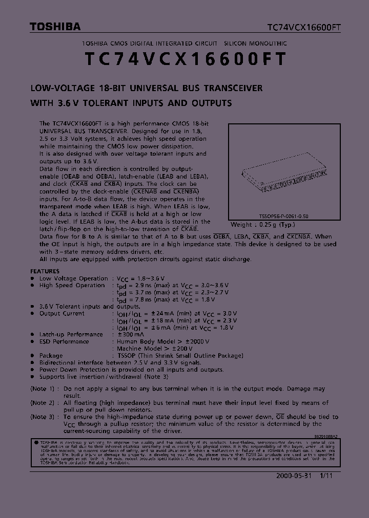 TC74VCX16600FT_282653.PDF Datasheet