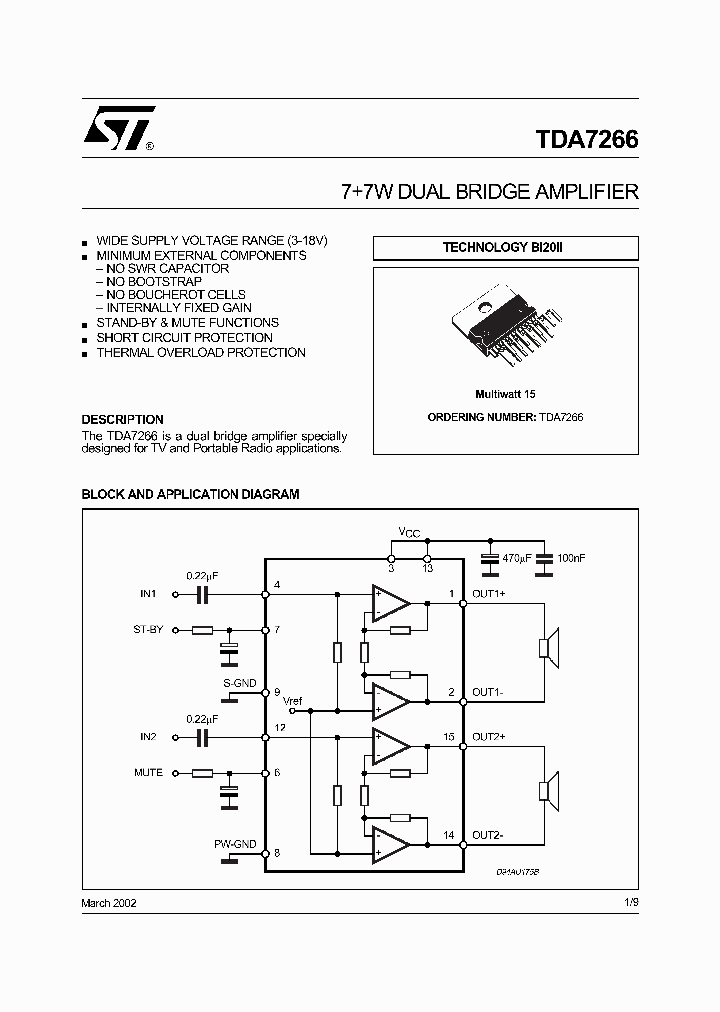 TDA7266_302028.PDF Datasheet