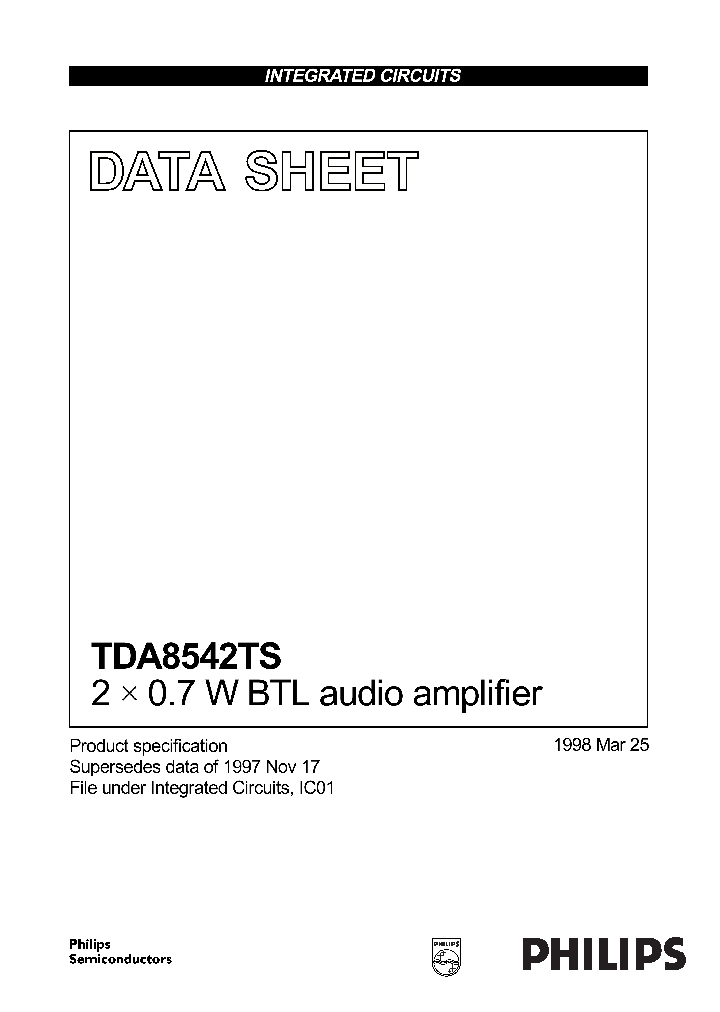 TDA8542TS_291383.PDF Datasheet
