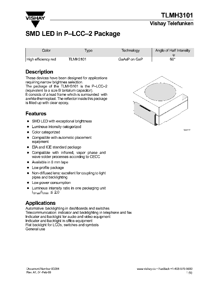 TLMH3101_285399.PDF Datasheet