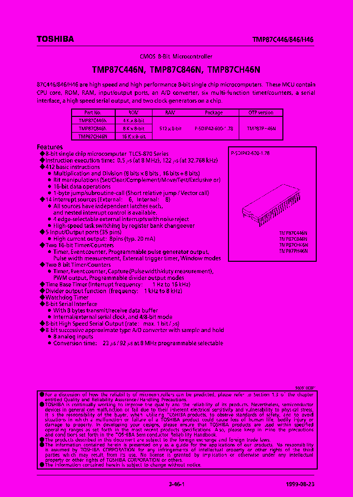 TMP87CH46N_188492.PDF Datasheet