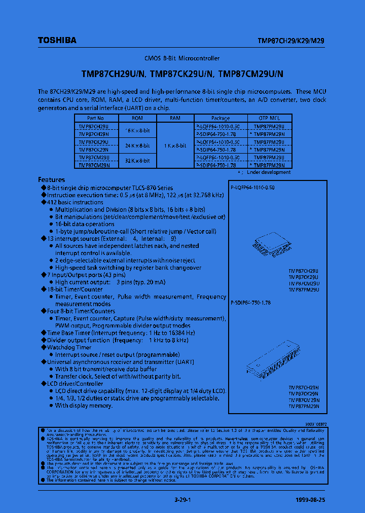 TMP87CK29N_223170.PDF Datasheet