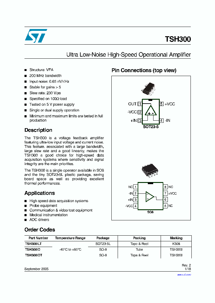 TSH300_298862.PDF Datasheet