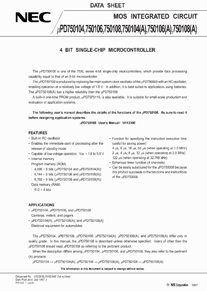 UPD750104CU_301728.PDF Datasheet