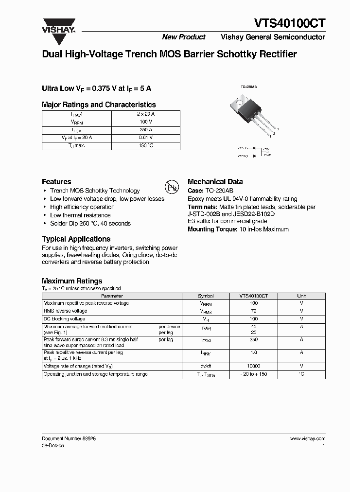 VTS40100CT_285550.PDF Datasheet