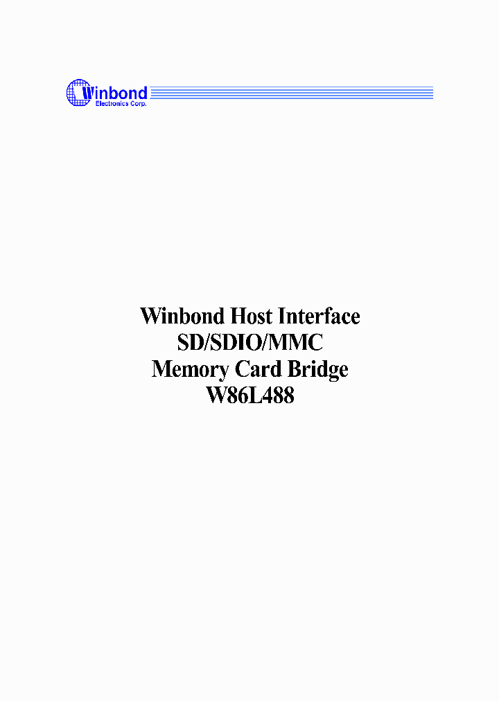 W86L488Y_224331.PDF Datasheet