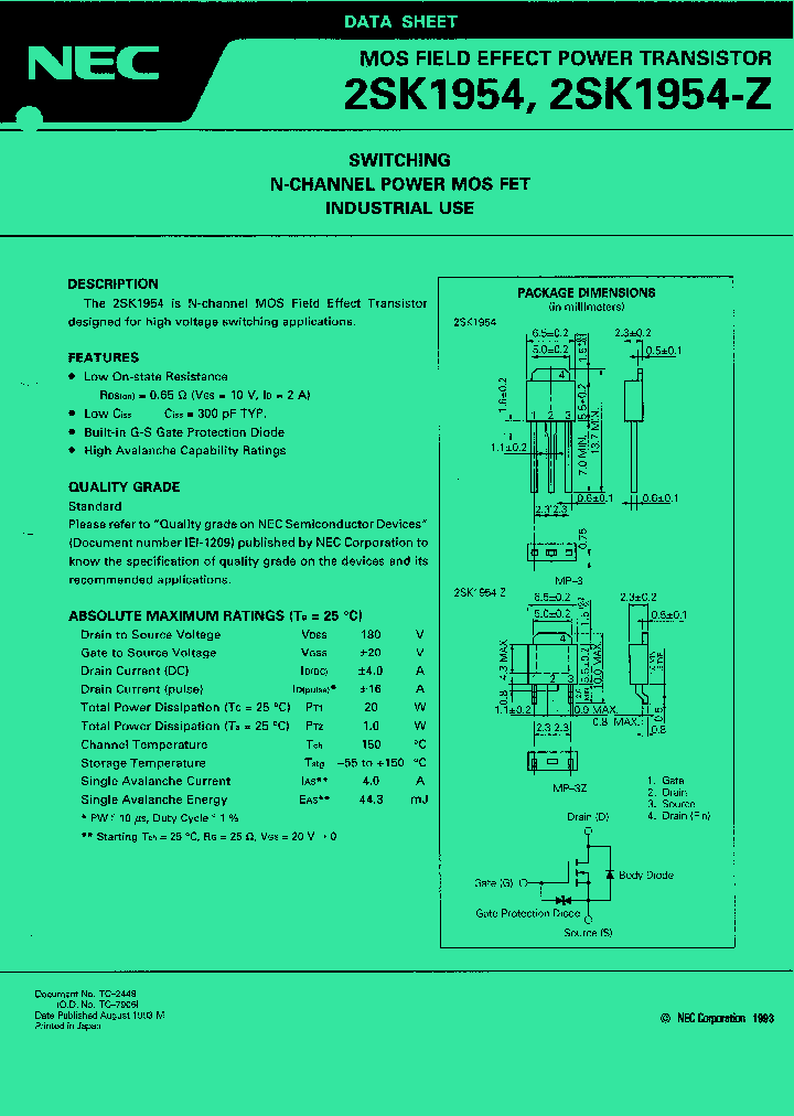 2SK1954_224327.PDF Datasheet