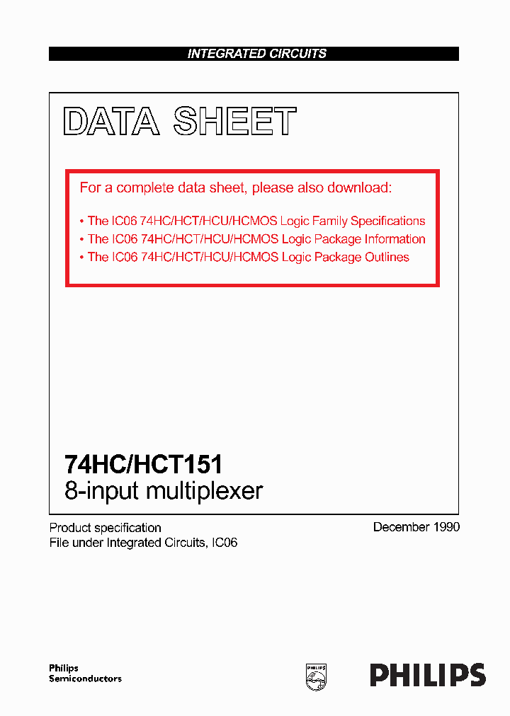 74HCHCT151_249222.PDF Datasheet