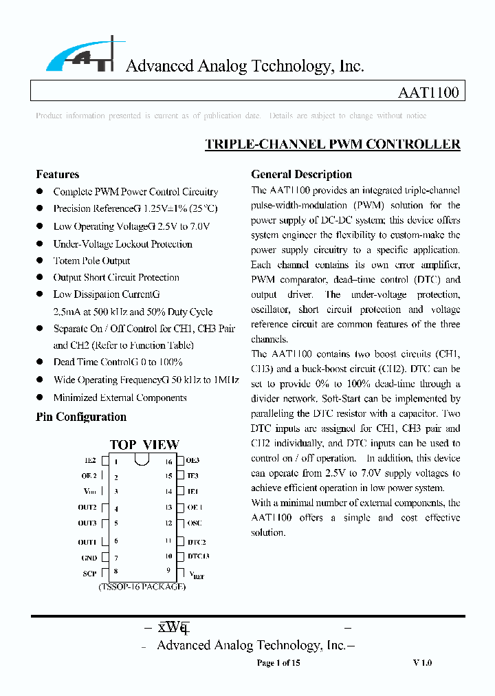 AAT1100_233845.PDF Datasheet