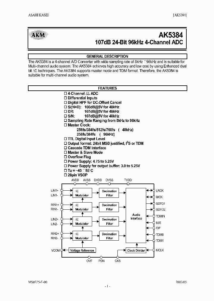 AK5384_216739.PDF Datasheet