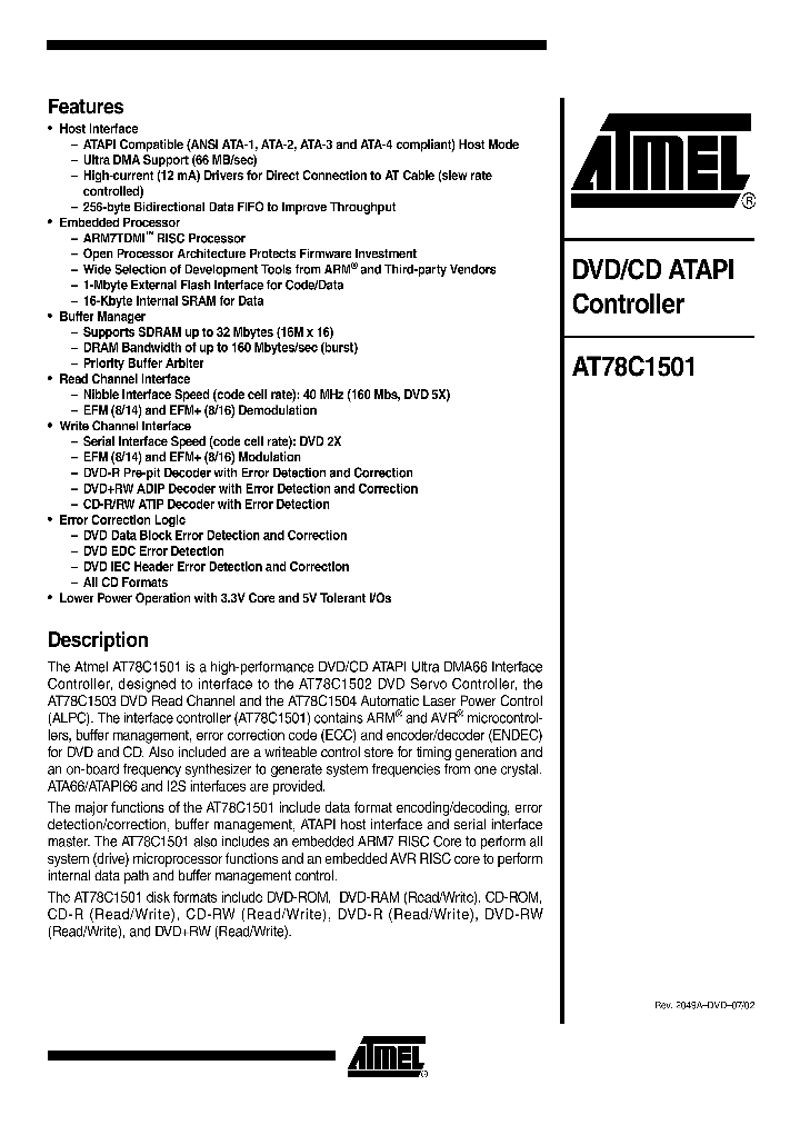 AT78C1501_239918.PDF Datasheet